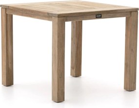 Tuin eettafel ROUGH | Vierkant | Tuintafel Teakhout | 90x90cm | 4 personen | Kees Smit Tuinmeubelen