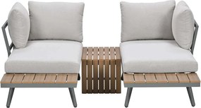 Garden Impressions Tibo loungeset 3-delig - stone green