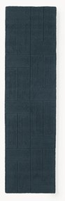 Handgetufte wollen loper Alexia met geometrisch patroon