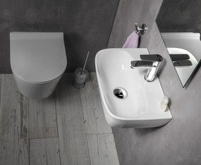 Sapho Nerissa wastafel keramiek 42x29cm wit glans