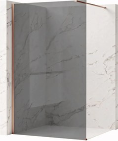 Walk-in douchewand Rea Flexi Grey / Brush Copper 130