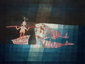 Kunstdruk The Seafarers - Paul Klee, (40 x 30 cm)