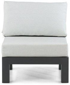 Loungeset 6 personen Aluminium/Teak Grijs Lifestyle Garden Furniture Vittoria