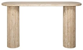 Richmond Interiors La Cantera Travertin Wandtafel Griekse Pilaren - 160 X 38cm.