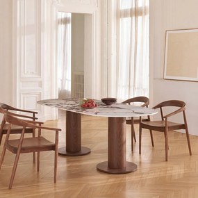 Ovaal tafelblad in keramiek L220 cm, Ovalo