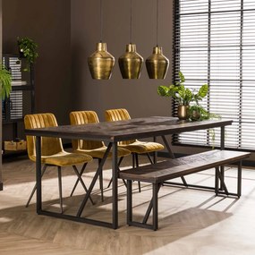 Teakhouten Eettafel Versailles - 200 X 100cm.
