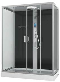 Badstuber New York complete douchecabine 160x90x215cm kitvrij chroom