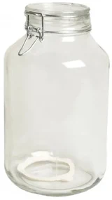 Beugelpot, glas, rond, 4 l
