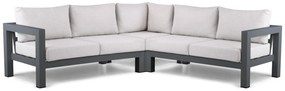 Hoek loungeset 5 personen Aluminium Grijs  Lifestyle Garden Furniture Luca