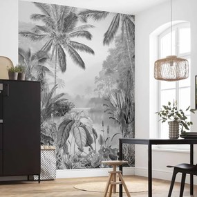 Komar Fotobehang Lac Tropical Black & White 200x270 cm