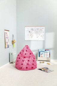 Kinder Zitzak BeanBag Fluffy Stars L - Roze