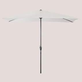 Parasol In Stof En Staal (200x300 Cm) Itzal Gardenia Wit - Sklum