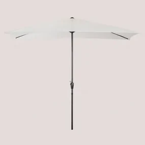 Parasol Van Stof En Aluminium (200x300 Cm) Itzal Gardenia Wit - Sklum