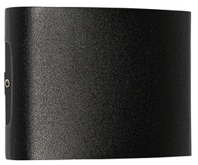 Buiten wandlamp zwart incl. LED 4-lichts IP54 - Silly