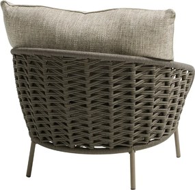 4 Seasons Outdoor Vera loungestoel Mocca Loungestoel   beige weerbestendig