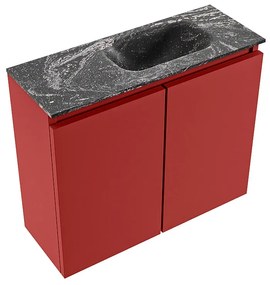 Mondiaz Ture DLux toiletmeubel 60cm fire met wastafel lava rechts zonder kraangat