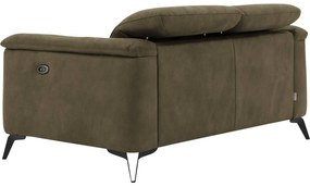 Goossens Excellent Bank Alma bruin, micro leer, 2-zits, urban industrieel