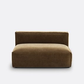 Bankelement voor modulaire bank, vintage ribfluweel, Seven