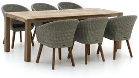 Intenso Tropea/ROUGH-S 220cm dining tuinset 7-delig