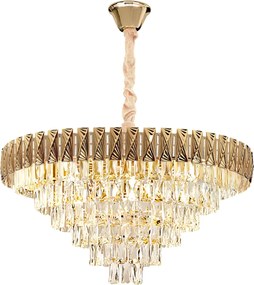 Hanglamp met kristallen G061-CP 80CM GOLD