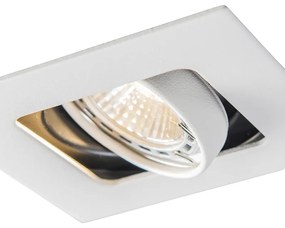 Set van 6 Vierkante inbouwspot wit draai- en kantelbaar - Artemis GU10 Binnenverlichting Lamp