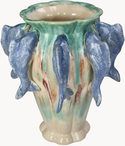 Steengoed vaas Fish, H 32 cm
