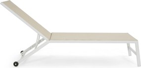 Lifestyle Garden Furniture Lento Ligbed Verstelbaar Textileen Wit