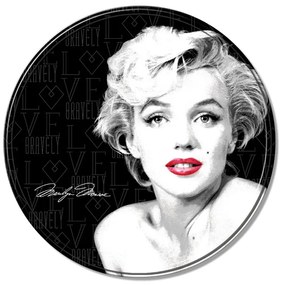 Metalen bord Marilyn Monroe - Round