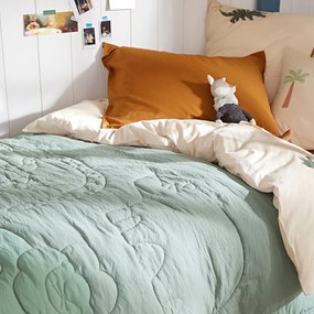 Gematelasseerde beddensprei, gewassen microvezel, Gungla