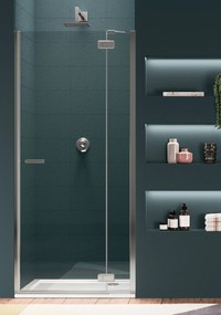 Duka Gallery 3000 Draaideur Helder Glas met ProCare 110x200 cm Zwart