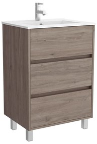 Muebles Rise staand badmeubel 60cm donker eiken