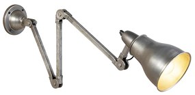 Industriële wandlamp grijs verstelbaar - Mersey