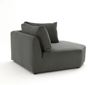 Moduleerbare hoekbank ribfluweel, Monica