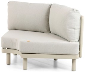 Hoek loungeset 5 personen Aluminium/rope Taupe  Santika Furniture Santika