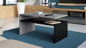 Mazzoni PRIMA beton / zwart, salontafel