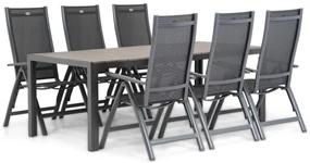 Tuinset 6 personen 217 cm Aluminium/Textileen /Aluminium/textileen Grijs Hartman Royal