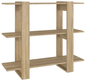 vidaXL Boekenkast/kamerscherm 100x30x87 cm sonoma eikenkleurig