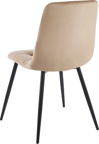 Pack 4 Stuhl Fluwelen Stoelen