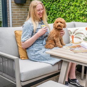 Novi Teun lounge dining set 4-delig - zand