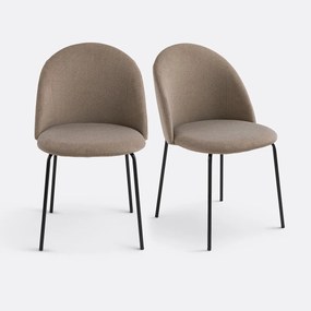 Set van 2 fluwelen stoelen, Nordie