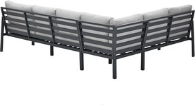 Garden Impressions Denver loungeset 4-delig links – donker grijs