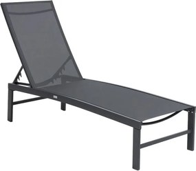 Set van twee antraciet tuinligstoelen Orba Garden Point