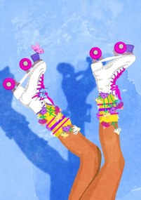 Ilustratie Skate like a Girl, Raissa Oltmanns