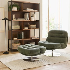 Draaibare fauteuil met voetensteun, Marlon