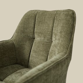 Groene Eetkamerstoel Met Stiksels