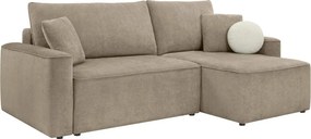 Hoekbank Boston 775, Aanwezig, Beige, Aanwezig, 259x158x100cm, 146 kg, Poten: Kunststof