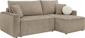 Hoekbank Boston 771, Aanwezig, Beige, Aanwezig, 259x158x100cm, 146 kg, Poten: Kunststof