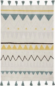 Wasbaar katoenen kindervloerkleed Azteca, handgemaakt