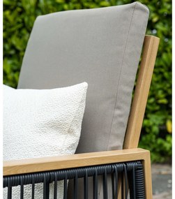 Garden Impressions San Capri lounge dining set 7-delig rechts - light teak aluminium