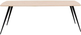 Goossens Excellent Eettafel Floyd, Semi rechthoekig 200 x 100 cm met split